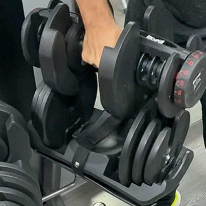 гантеля регулируемая до 40 кг на подставке 17 уровней гантелі гантель