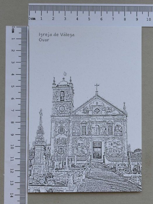 Postal - Igreja de Válega - Ovar - olx X00026