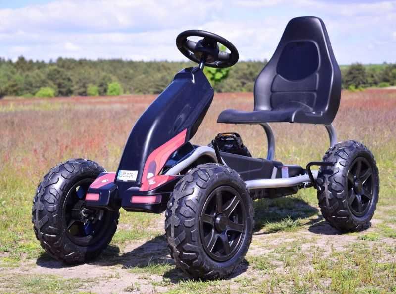 BAWIBUS.PL Olbrzymi GOKART NA PEDAŁY dla dzieci pompowane koła 100kg