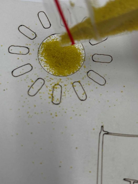 Piaskowe obrazki mix zestaw 5 kompletów