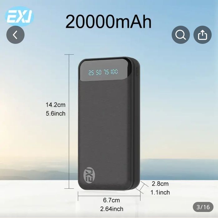 Новый павербанк 20000mAh