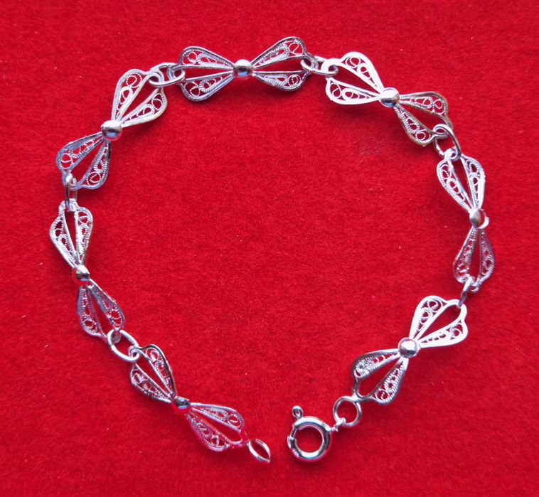 Pulseira prata filigrana