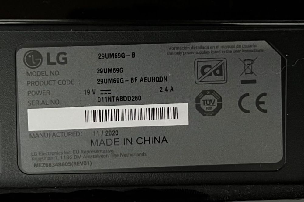 Monitor LG 29UM69G
