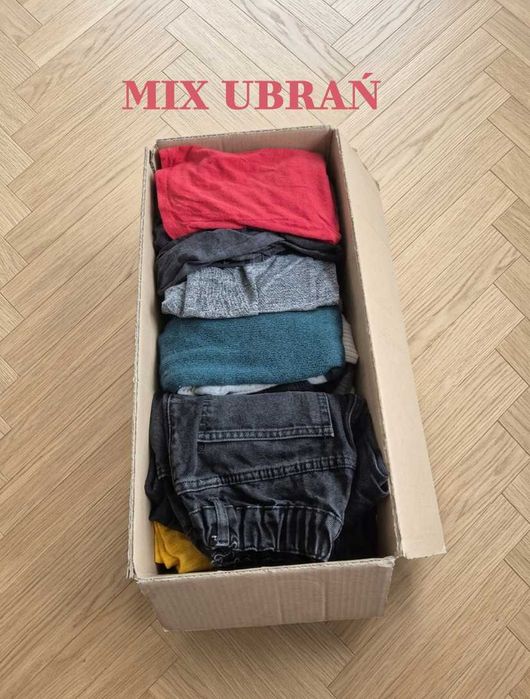 Mix ubrań, paczka ubrań, zestaw ubrań