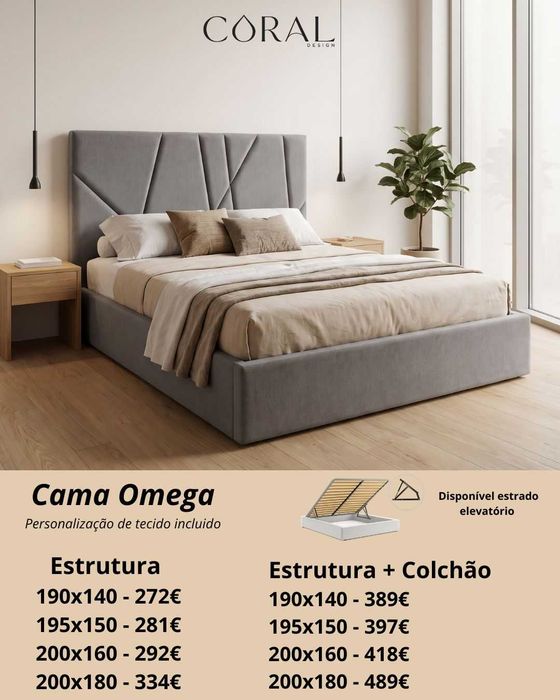 Camas Novas Estofadas