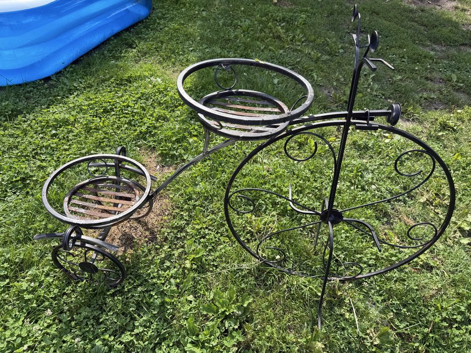 Stojak na kwiaty rower