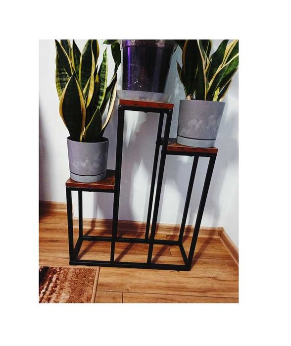 Kwietnik industrialny nowy na rośliny metal loft