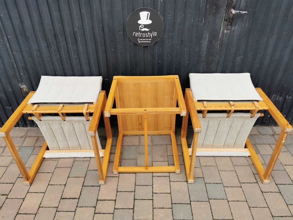 Stolik+ 2x fotel "Diana" proj. Karin Mobring dla IKEA, Szwecja '70