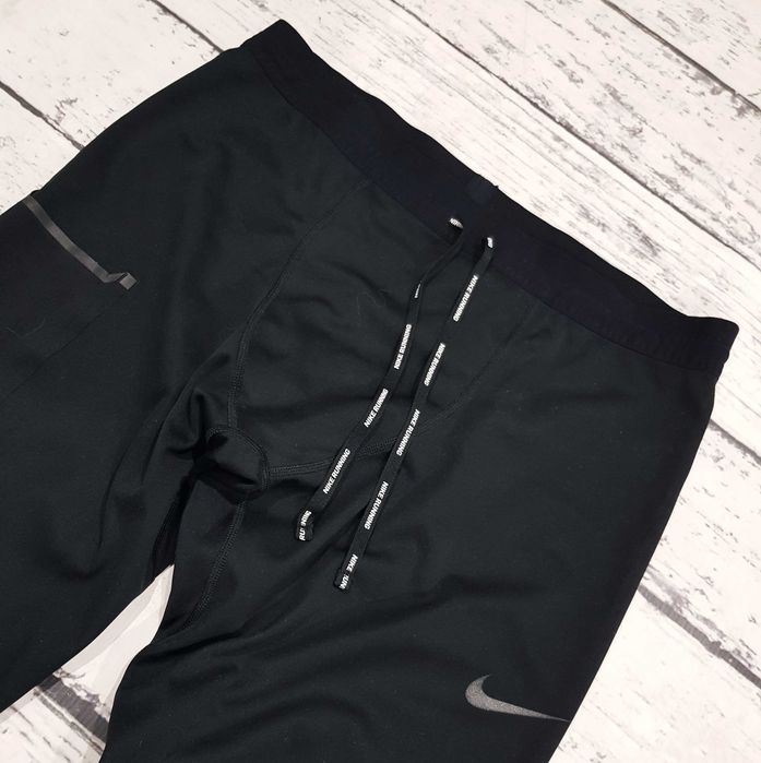 Nike * running * shield tech power * legginsy * czarne * męskie * XL
