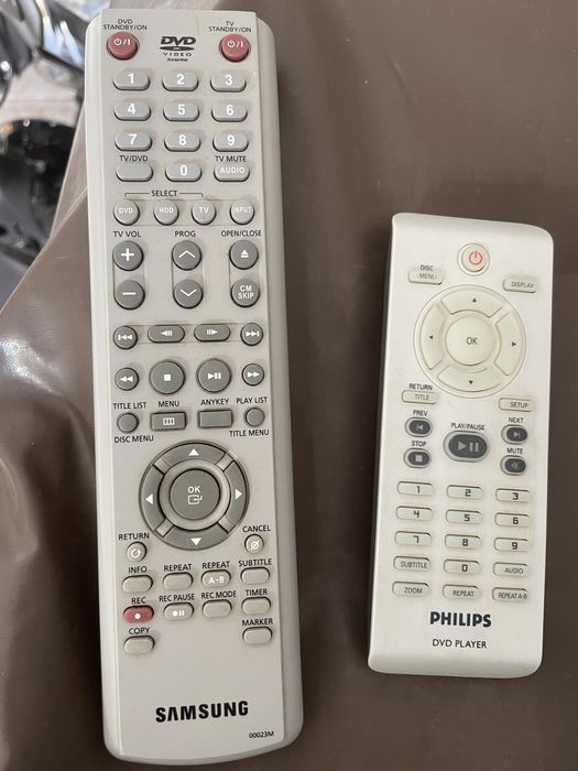 Comandos TV Samsung e Philips