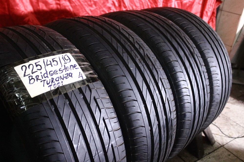 225-45-R19 BRIDGESTONE TURANZA = 4 штуки летней резины Germany