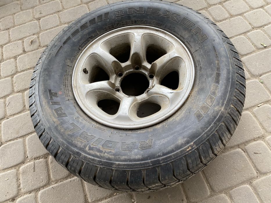 Колесо запаска диск 6 139.7 15 резина 265 70 L200 Pagero navara np300 frontera 31 10.5