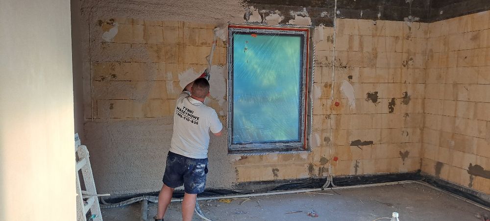 Tynki maszynowe Tynk Gipsowy utwardzany cementowo wapienne tynki