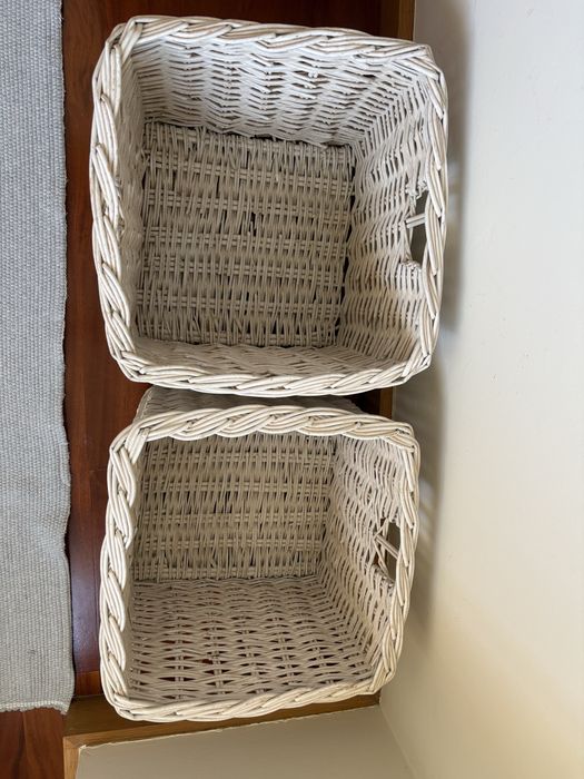 Caixa cesto branco ikea