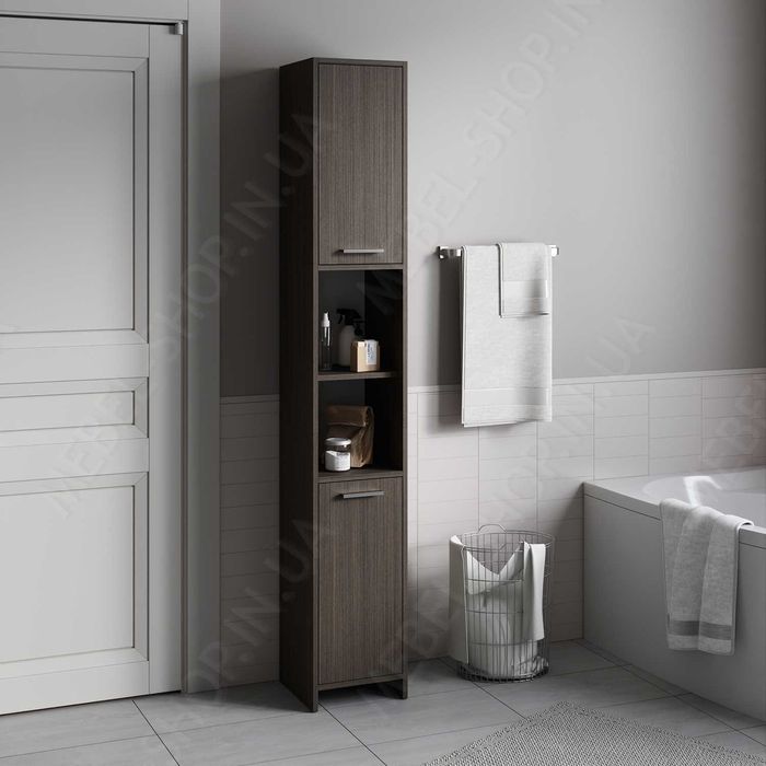 Універсальний шкаф пенал в ванну кімнату з полицями ЛДСП: 1 580 грн ...