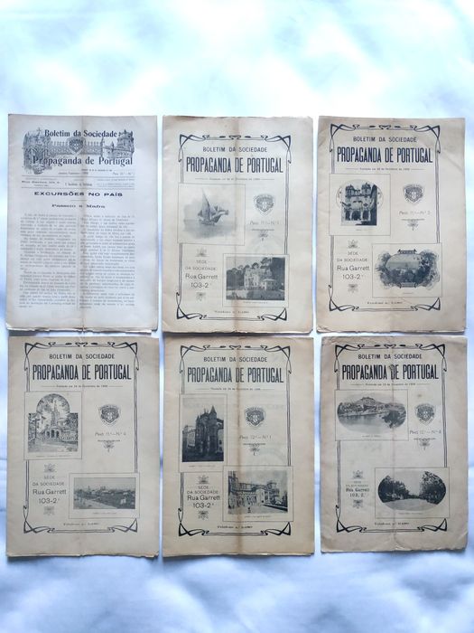 Nove livros Antigos Boletim da Sociedade Propaganda de Portugal