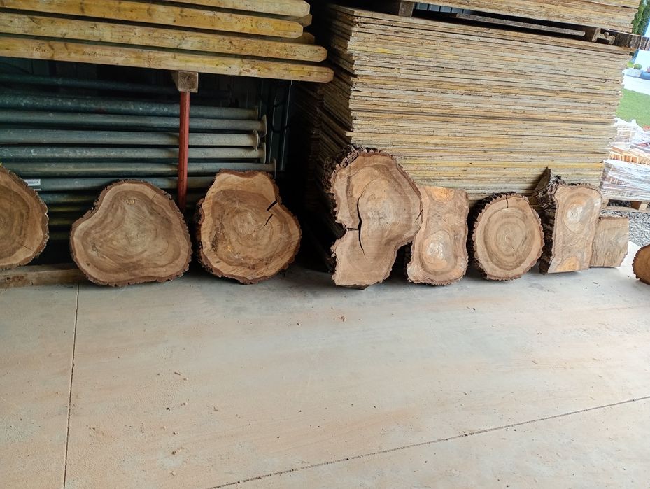 Plastry orzecha stolik kawowy