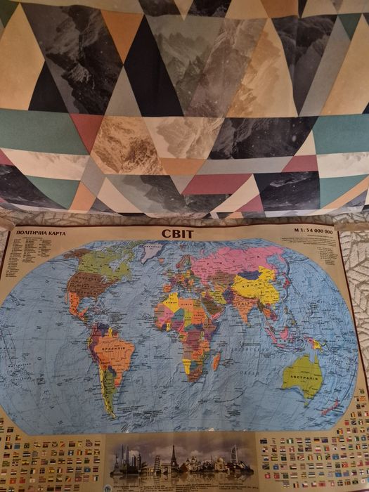 Карта размер  62×43, цена  100 грн