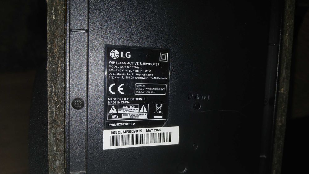 Sound Bar LG para tv