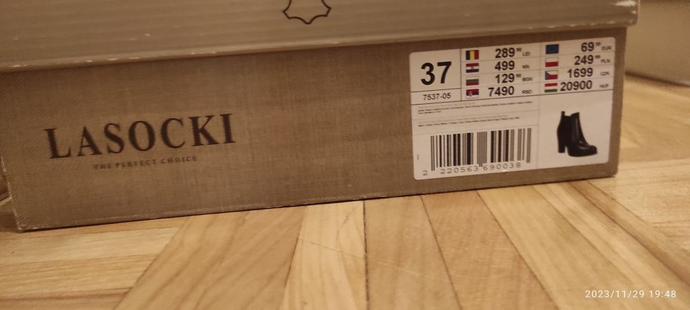 Botki skórzane Lasocki