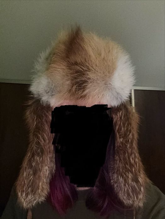 Futrzana czapka z lisa