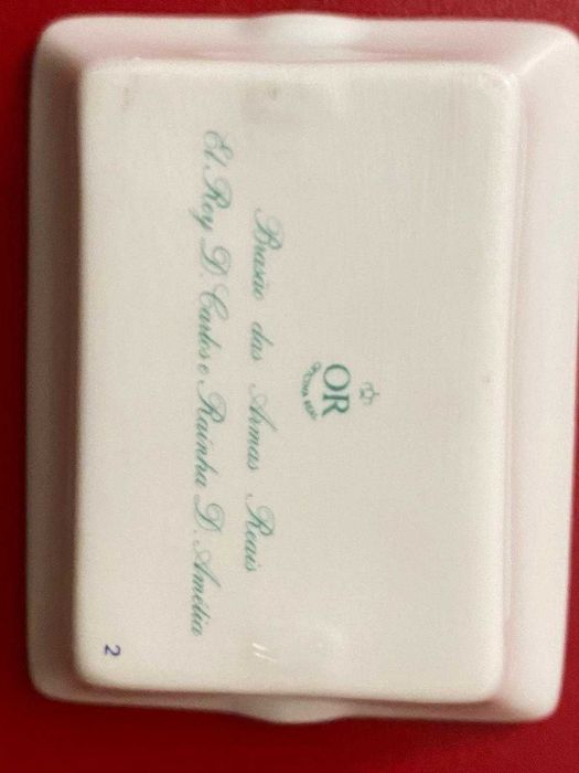 Cinzeiro Oficina Real - Brasão D. Carlos e D. Amélia