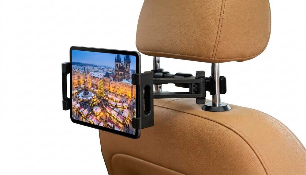 Uchwyt Samochodowy Na Tablet Telefon Do Zagłówka Siedzenia Regulowany 360°
