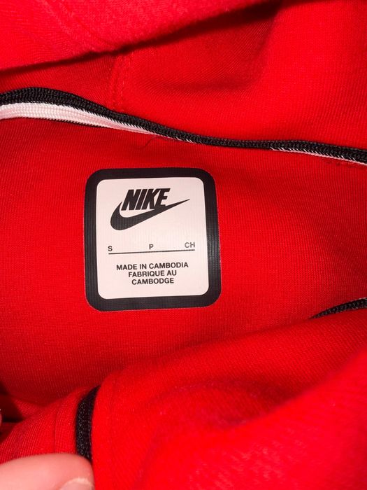 Nike tech fleece red original