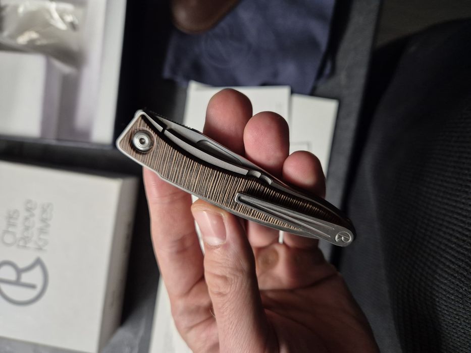 Chris reeve crk mandi striped platan nóż full set
