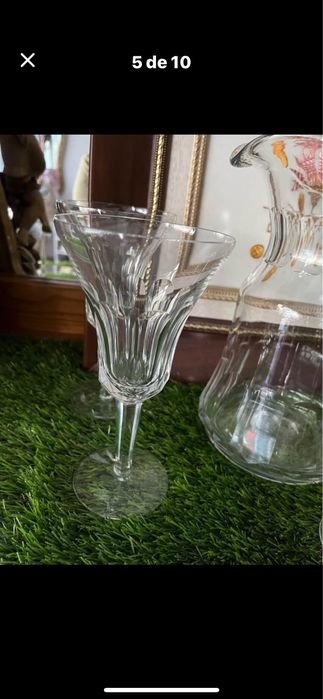 Jarra com copos cristal
