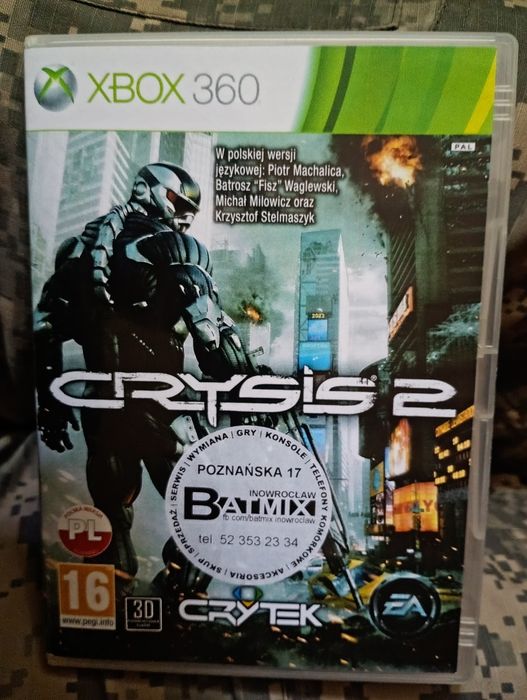 Colin McRae Dirt plus Crysis 2 gry na XBOX 360