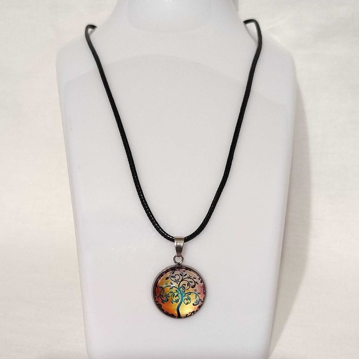 N219 Naszyjnik Drzewo Drzewko Handmade