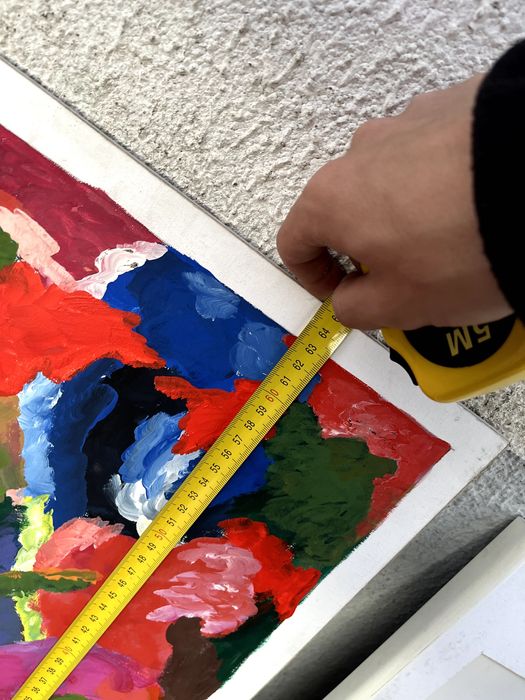Pintura a óleo assinada e datada