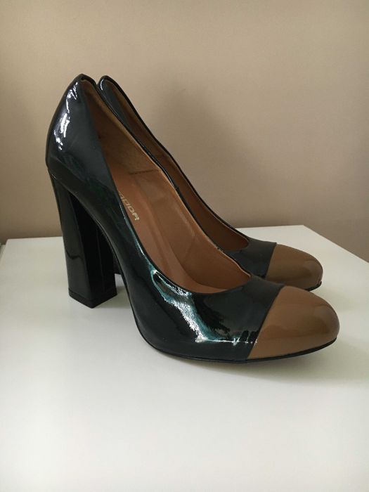 Buty damskie pantofle eleganckie lakierki włoskie rozm.37