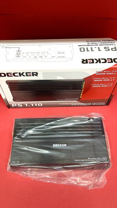 Підсилювач Decker PS 1.110 — 1-канальний, потужний моноблок
