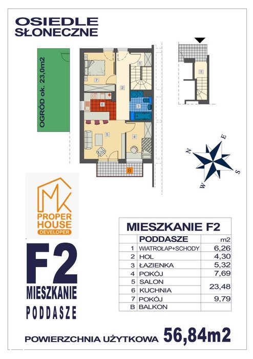 Komfortowe mieszkanie  F2 - Widok 2
