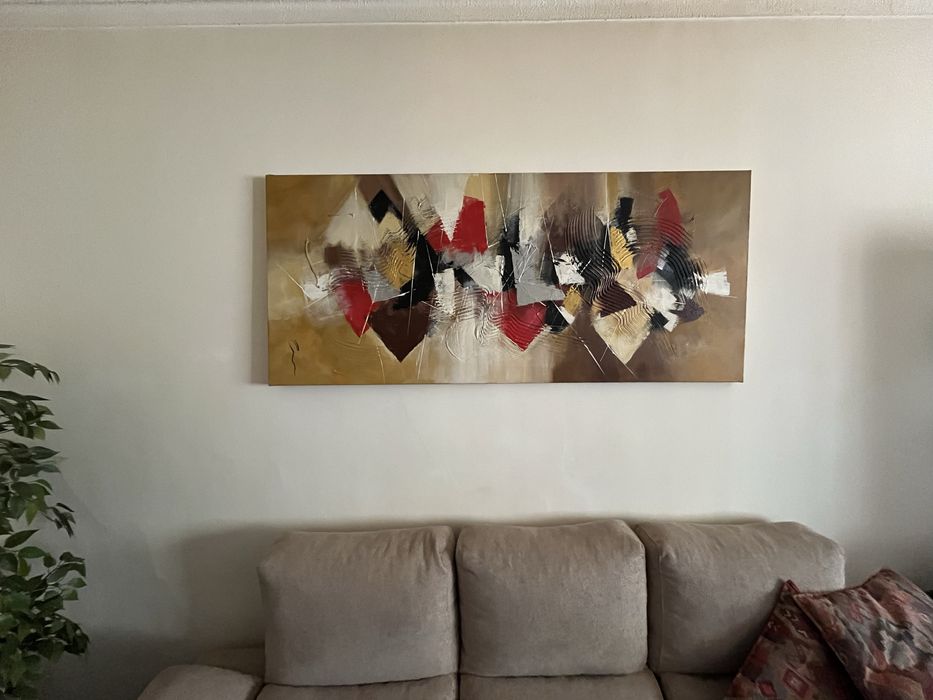 Quadro tela com relevo