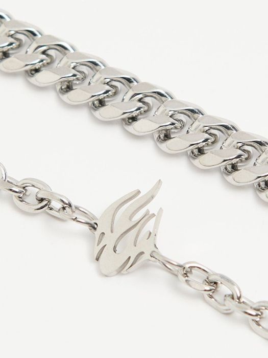Nowy srebrny komplet zestaw dwóch bransoletek bransolet 2 pack Cropp