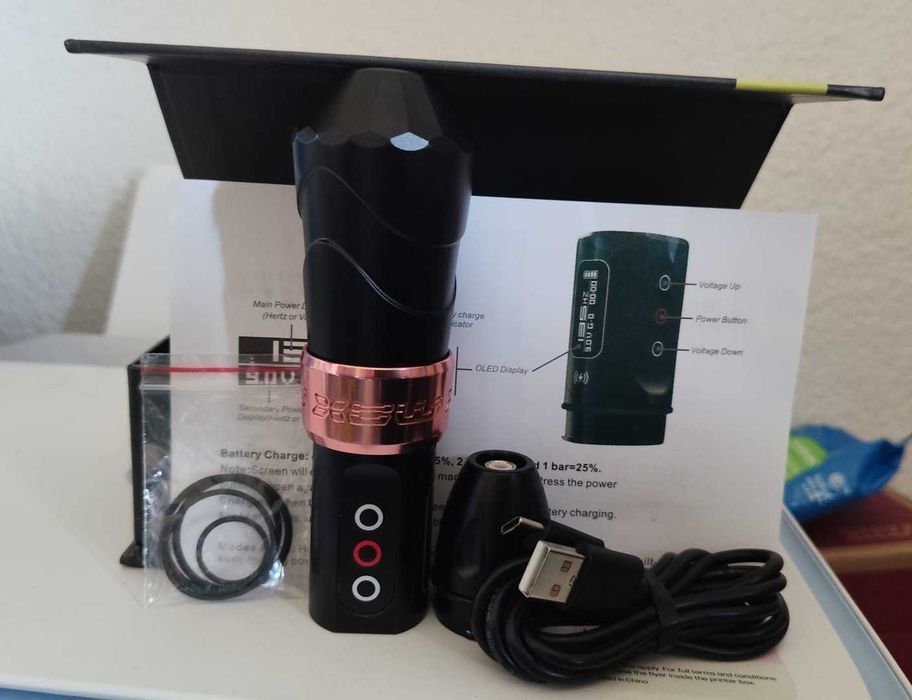 Máquina de Tatuagem YILONG MAX Wireless 2400mAh 10000RPM – Nova