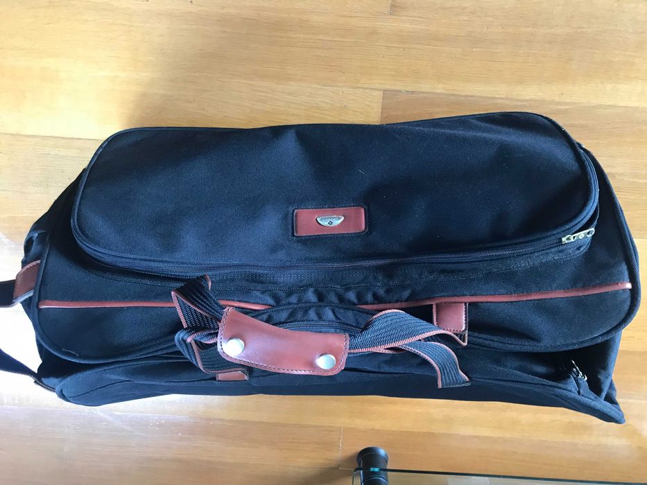 mala - saco de viagem samsonite, preto, com rodas