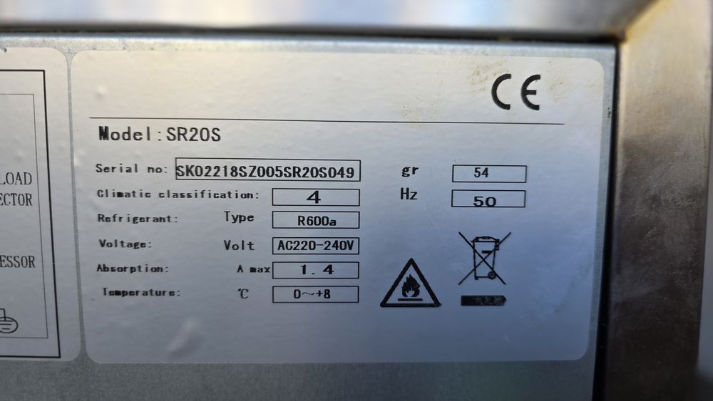 Szafa chłodnicza 130L Szron SR20S sprawna - możliwy dowóz za dopłatą