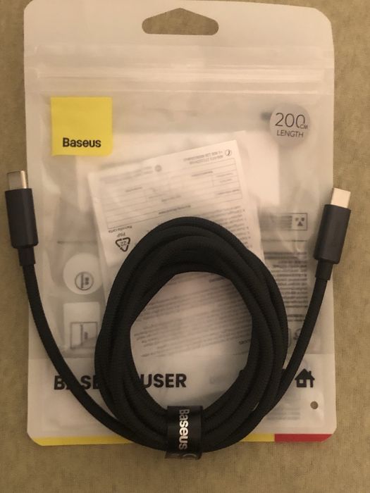 Baseus 100w 2m/5A c do c b.mocny/wytrz.do Samsunga i innych  PD 3.0