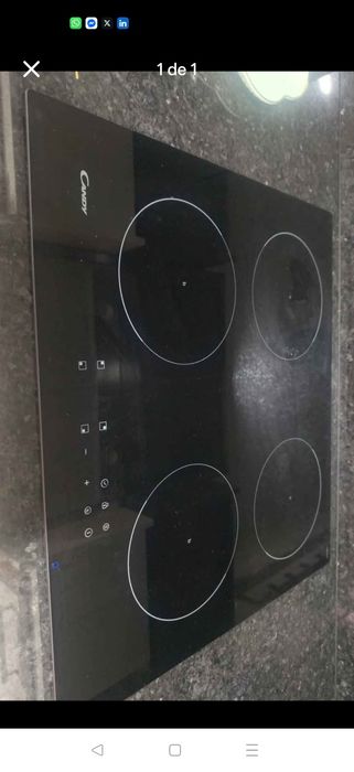 Placa indução candy como nova