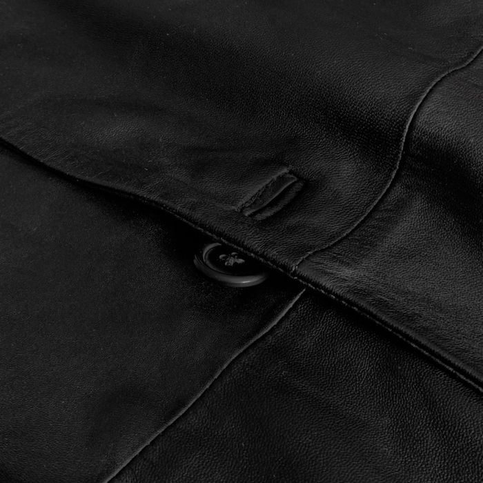 Шкіряний плащ Pal Zileri Sport, чорний колір, розмір 52-54