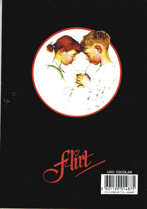 Caderno escolar antigo