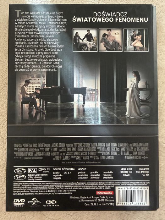 Pięćdziesiąt twarzy Greya DVD