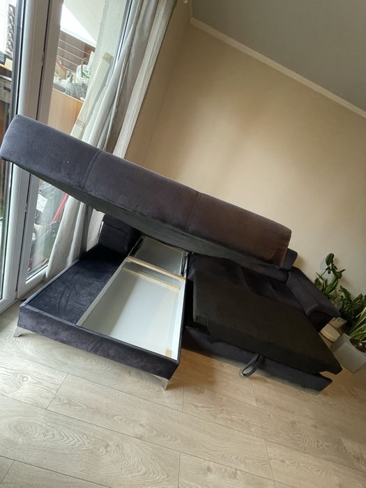 Naroznik z funkcja spania Selsey Mikkara. Jakosciowy material.Jak nowy