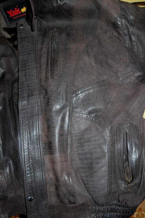 Куртка кожаная YAK р.XXL Genuine Exotic Yak Leather original ENGLAND