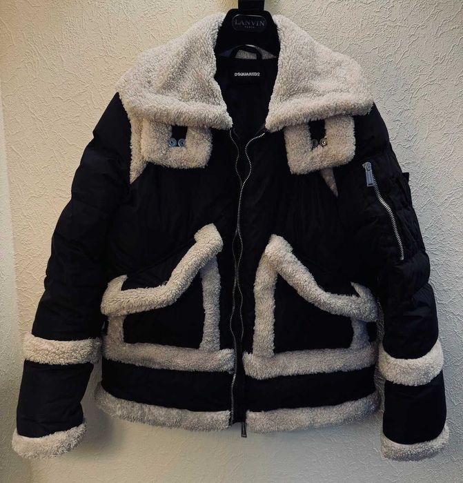 Куртка Пуховик женский Dsquared2 (ОРИГИНАЛ) в стиле дольче гучи