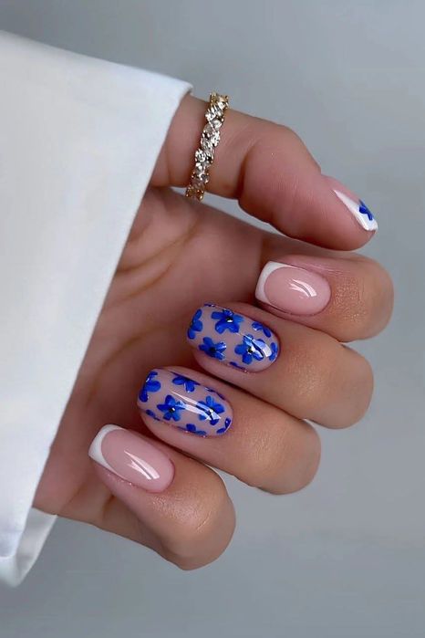Manicure żelowy dopełnienie przedłużenie paznokcie modele